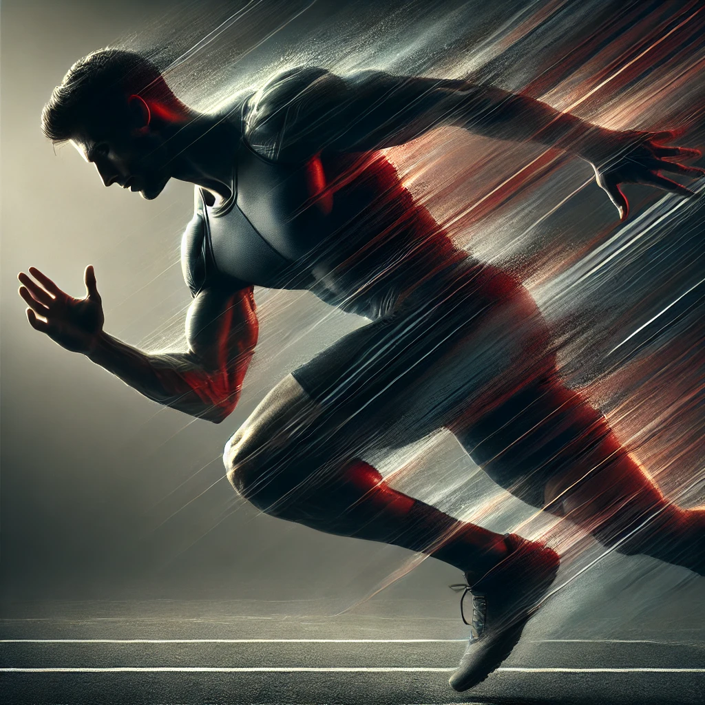 Male running